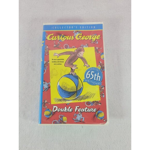 Curious George Double Feature VHS Collector's Edition Special 65th Anniversary - Picture 1 of 9